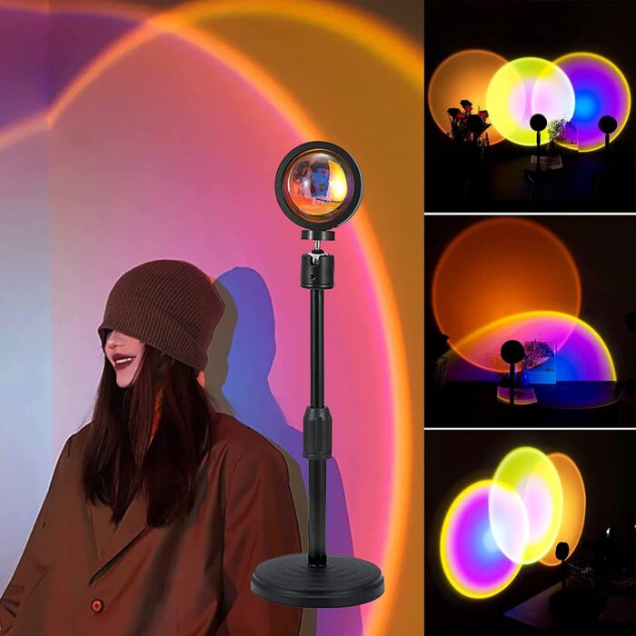 Sunset lamp multi color with remote - Image 1