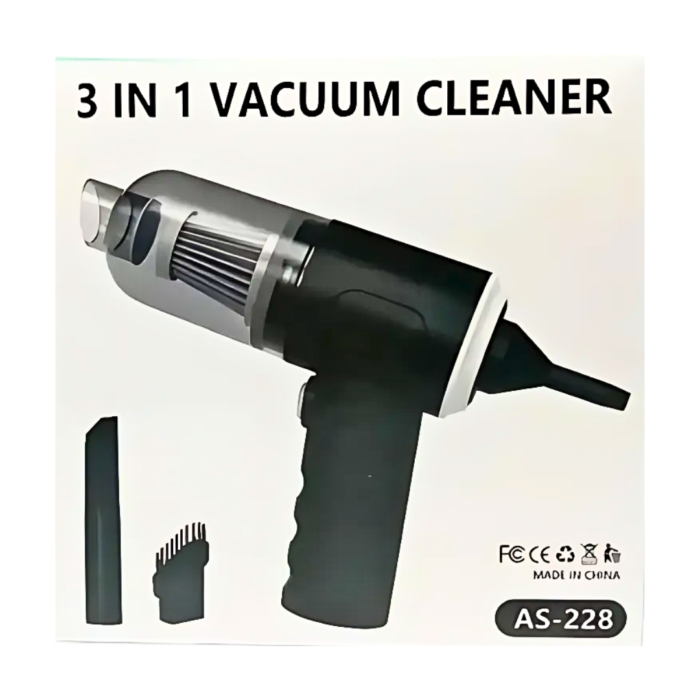 3 In 1 Portable Vacuum Cleaner Wireless Hand-held Cleaning For Car Home As-228 - Image 1