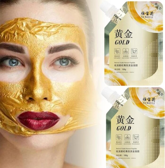 Retinol Snake Venom Peptide Gold Mask Moisturizing Anti-aging Anti-wrinkle Brightening Oil Control Mask Skin Care - Image 1